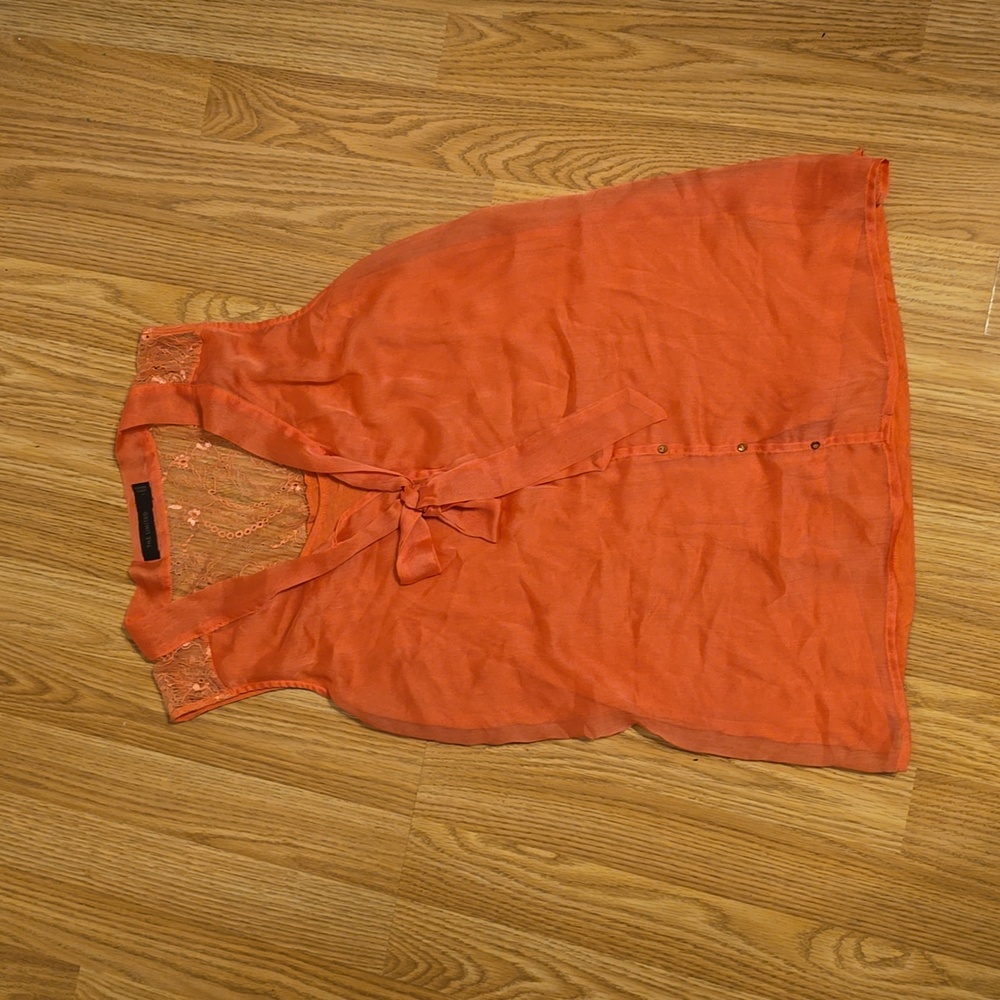 The Limited Coral Lace Tank